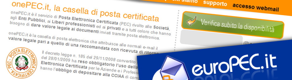 posta elettronica certificata